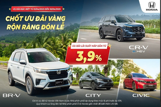 Honda Việt Nam khuyến mại cho khách hàng mua CR-V, Civic và BR-V trong tháng 4/2025