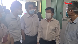 Đoàn công tác Bộ Y tế kiểm tra công tác phòng, chống dịch COVID-19 tại Bình Dương. 