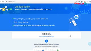 App oxy 247 hỗ trợ tìm giường oxy và máy thở