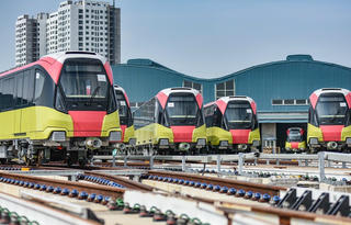 Hà Nội chạy thử nghiệm đoàn tàu tuyến Metro Nhổn - ga Hà Nội