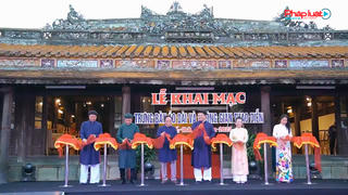 Khai mạc trưng bày áo dài và không gian thao diễn tại Huế