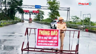 Cấm phương tiện vào cao tốc Pháp Vân - Cầu Giẽ do ngập sâu