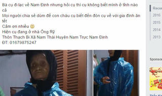 Bà cụ tội nghiệp đoàn tụ gia đình nhờ lòng tốt cư dân mạng