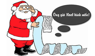 Bức thư xin quà khiến ông già Noel toát mồ hôi