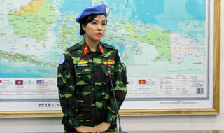 Nữ thiếu tá Việt Nam gia nhập lực lượng gìn giữ hòa bình LHQ