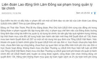 Kỷ luật Phó Chủ tịch cùng 2 nữ cán bộ LĐLD tỉnh Lâm Đồng
