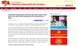 Kỷ luật loạt cán bộ TP HCM