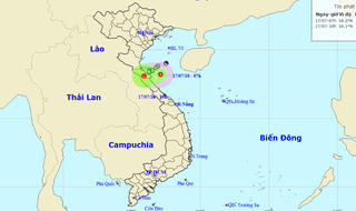 Áp thấp nhiệt đới đang hoành hành vùng biển Nghệ An - Quảng Bình