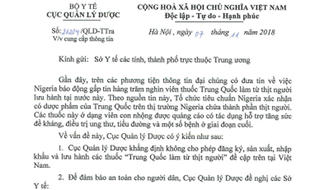 Xôn xao tin thuốc Trung Quốc 'làm từ thịt người', Cục Quản lý Dược 'lên tiếng'