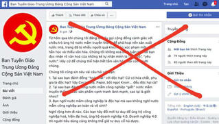 Một tài khoản facebook mạo danh Ban Tuyên giáo Trung ương