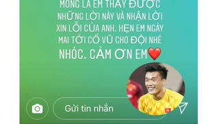 Thủ môn Bùi Tiến Dũng đăng tâm thư xin lỗi fan nhí
