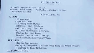 Vụ trẻ sơ sinh tử vong với vết khâu ở cổ: Thông tin bất ngờ từ bác sỹ siêu âm