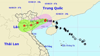 Bão đổ bộ Móng Cái, di chuyển men bờ biển rồi 'trút' mưa lớn từ Bắc Bộ đến Thanh Hóa