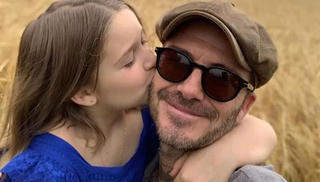 Tan chảy vì hình ảnh ngọt ngào giữa công chúa Happer và bố David Beckham 
