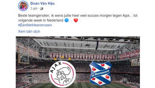 Đoàn Văn Hậu gây sốt, dùng tiếng Hà Lan nhắn nhủ ĐT Heerenveen 