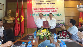 Tiến sỹ, Tổng biên tập Đào Văn Hội đảm nhiệm Bí thư Đảng ủy Báo Pháp luật Việt Nam