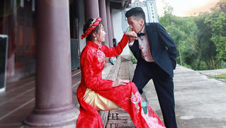 Chàng trai cao 1m3 cưới vợ cao ráo 'xinh như hoa'