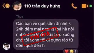 Sẽ điều tra, xử lý vụ tung tin giả 'phong tỏa Hà Nội do covid'