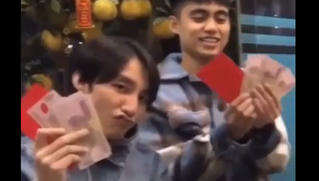 Anh em Sơn Tùng M-TP 'khoe' tiền lì xì Tết Tân Sửu