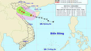 Bão số 2 'quần thảo' Vịnh Bắc Bộ, sáng mai đổ bộ Hải Phòng - Nghệ An