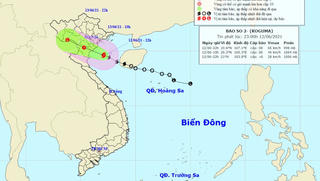 Đêm nay bão ảnh hưởng trực tiếp đất liền, Bắc bộ và Bắc Trung bộ mưa lớn