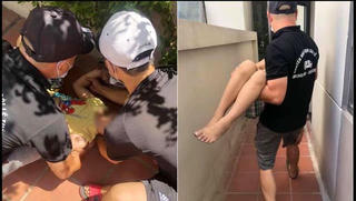 Bé trai rơi từ tầng 5 chung cư may mắn thoát 'cửa tử'