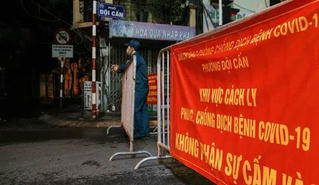 Hà Nội phong tỏa một dãy phố Đội Cấn có chùm ca dương tính SARS-CoV-2