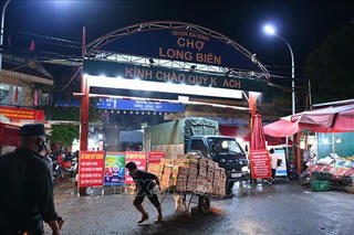 Chợ Long Biên hoạt động trở lại từ 0h ngày 21/10