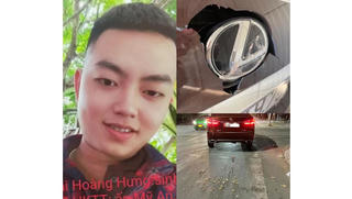Bắt khẩn cấp nam thanh niên vô cớ đập phá xe sang của thượng tá công an