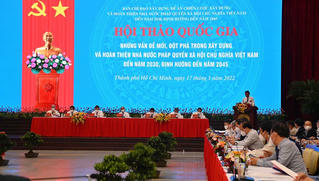 Chủ tịch nước chủ trì Hội thảo quốc gia về xây dựng và hoàn thiện Nhà nước pháp quyền XHCN