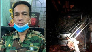 Người đàn ông nửa đêm tưới xăng đốt sập nhà mình