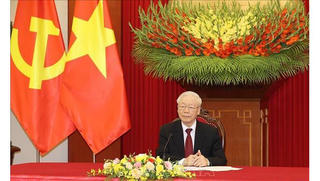 Tổng Bí thư Nguyễn Phú Trọng điện đàm với Thủ tướng Đức Olaf Scholz