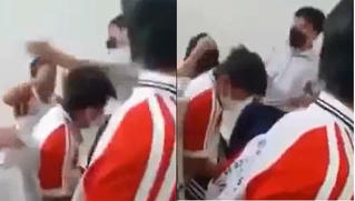 Thầy giáo tát bôm bốp vào mặt, vào đầu nam sinh trong lớp học