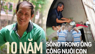 Cuộc sống mới của người cha 10 năm sống trong ống cống nuôi 2 con đỗ thủ khoa đại học ở Hà Nội