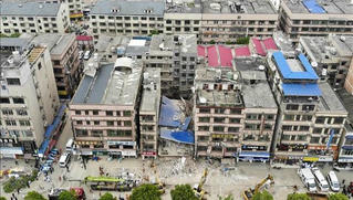 Sập tòa nhà 8 tầng, 60 người Trung Quốc mắc kẹt và mất tích