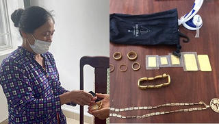 Bà lao công trả lại túi vàng trị giá hơn 300 triệu đồng cho người đánh rơi