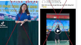 Hình ảnh nữ Đoàn viên ở Quảng Bình bỗng dưng bị cắt ghép thành 'nhân vật' gây xôn xao ở Thái Nguyên