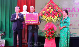 Thường trực Ban Bí thư Võ Văn Thưởng dự Ngày hội Đại đoàn kết toàn dân tộc tại Thừa Thiên Huế