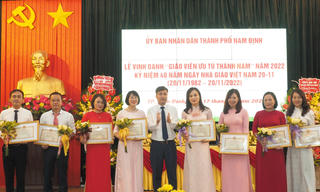 Vinh danh Giáo viên ưu tú Thành Nam