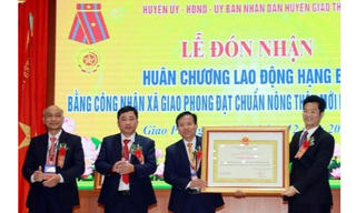 Nam Định có xã đầu tiên được đón Bằng công nhận nông thôn mới kiểu mẫu