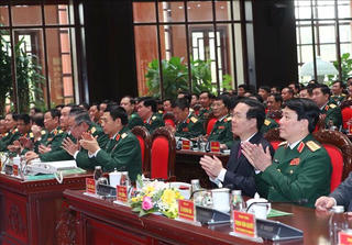 Chủ tịch nước dự Lễ Tuyên dương gương mặt trẻ tiêu biểu toàn quân năm 2023