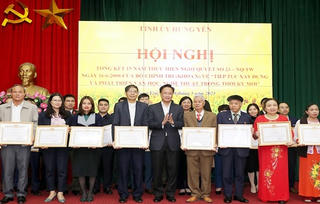 Hưng Yên tặng bằng khen 24 tập thể và 26 cá nhân có thành tích phát triển văn học, nghệ thuật