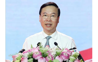 Chủ tịch nước Võ Văn Thưởng dự Lễ phát động Tháng Nhân đạo quốc gia