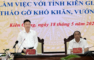 Bộ trưởng Lê Thành Long làm việc với tỉnh Kiên Giang về tháo gỡ khó khăn trong sản xuất kinh doanh