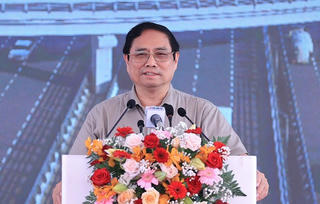 Thủ tướng Phạm Minh Chính dự lễ khởi công 3 dự án cao tốc từ đầu cầu TP HCM