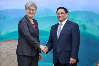 Thủ tướng Phạm Minh Chính tiếp Bộ trưởng Ngoại giao Australia