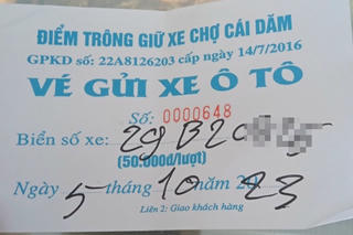 Xử phạt 30 triệu đồng hộ trông giữ xe tự ý thu tiền cao hơn quy định