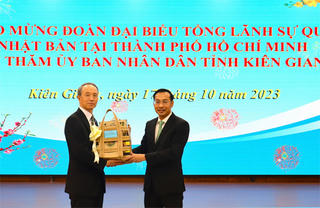 Kiên Giang tiếp Tổng Lãnh sự Nhật Bản nhân kỷ niệm 50 năm thiết lập ngoại giao 