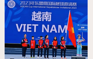 Cầu mây nữ Việt Nam lại giành Huy chương vàng tại Trung Quốc