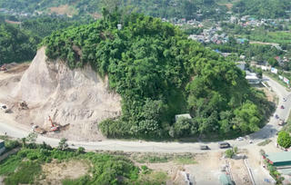 Cấm đường theo giờ để phục vụ thi công nổ mìn phá đá tại dốc Cun